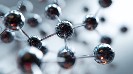 Abstract nanoscale structure representing science and technology innovation