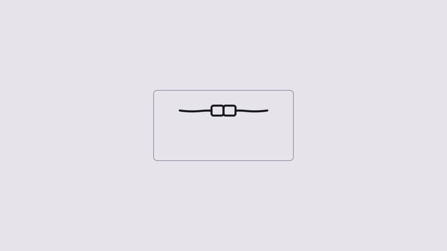 Minimalist Cable Plug Connection and Disconnection Animation, 404 Error or Offline Concept, Line Art Loop