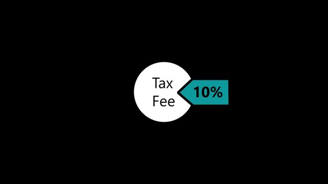 Tax Fee Concept Arrow Minimalist Business Finance money de