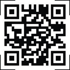 Black and white qr code