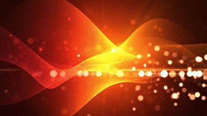 A dynamic abstract background featuring glowing red light waves and sparkling particles across a dark space. - Powered by Adobe