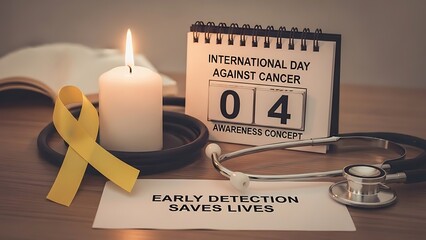 World cancer day awareness early detection saves lives against cancer