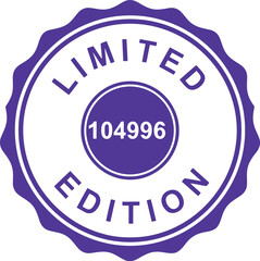 Stylish Limited Edition Seal Design in Purple Color