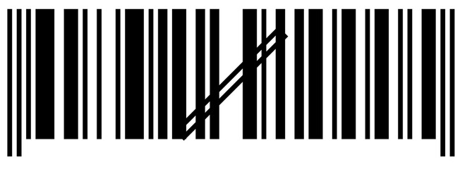 C&oacute;digo de barras defectuoso