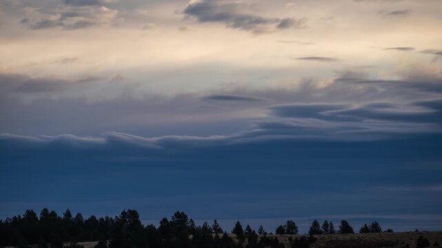 Morning clouds timelapse overcast day 