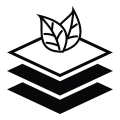 Layers icons design template elegant style. Layers, levels, tiers and sheets concept. Vector illustration.