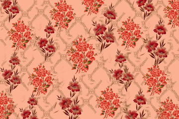 seamless pattern with flowers