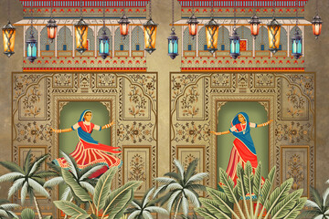 Vintage retro grunge old texture.Abstract background with gradient fine art design.