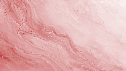 Abstract pink marble texture with swirling patterns and bubbles