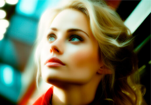 Orange And Blue Urban Cinematic Light Photo Effect