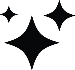 Abstract sparkle starburst illustration pack with luminous shapes and simple forms, designed for creative accents, magical visuals, UI decoration, celebration graphics, and stylish digital composition