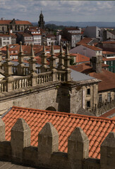 Santiago de Compostela viewed from the cathedral roof.