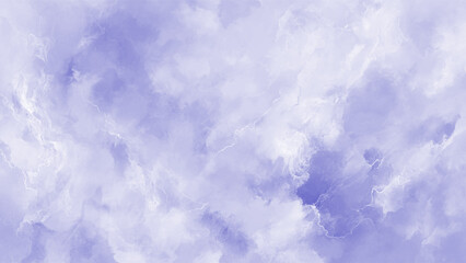 Fototapeta premium Soft purple cloudy sky with white clouds and lightning serene natural scene