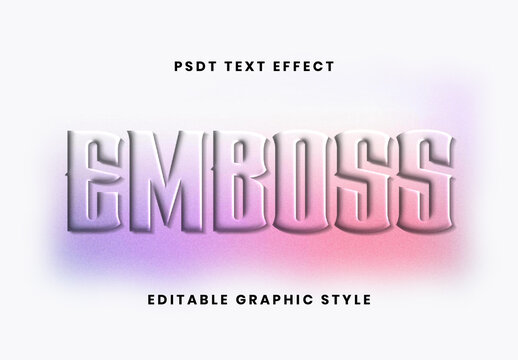 Pink And Purple Embossed Debossed Text Effect Gradient Beveled Font