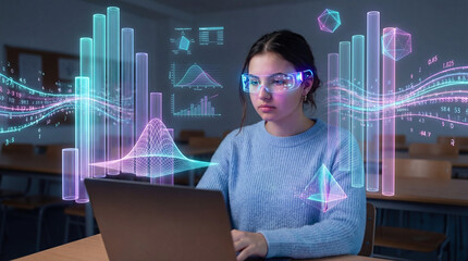 Learning data analysis through advanced digital visualization