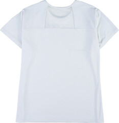 Light grey mesh panel t-shirt isolated on transparent background