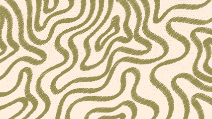 Abstract Topographic Lines Brown Texture Gray Background.Vector Illustration © Khulqi