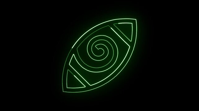 Tecpatl flint knife line icon. Aztec calendar symbol icon isolated on white background. Free vector style icon