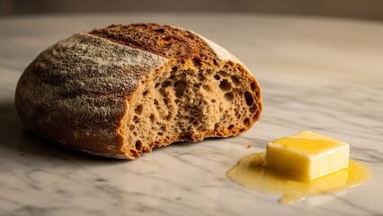 パンと黄色いバター