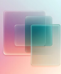 3D glassmorphism background design. Glass overlay effect isolated on abstract background with liquid gradient shapes. Glassmorphism background banner with transparent glass frame template.