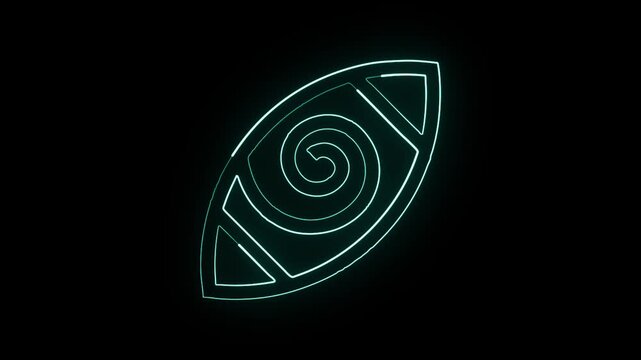 Tecpatl flint knife line icon. Aztec calendar symbol icon isolated on white background. Free vector style icon