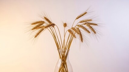 小麦の穂、花瓶に飾る