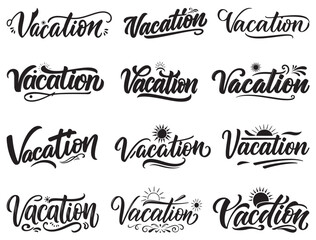 VACATION TYPOGRAPHY