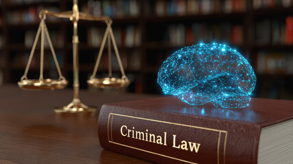 Conceptual Representation of Justice Scales, Criminal Law Book and Digital AI Brain for Legal Responsibility in AI Safety Violations