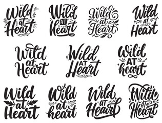 WILD AT HEART TYPOGRAPHY