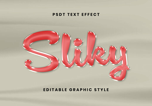 Glossy Jelly Text Effect