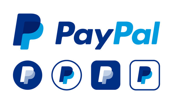 PayPal logo icon set