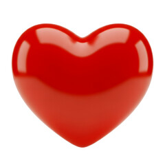 Vibrant red heart symbol