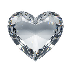 Sparkling heart-shaped diamond