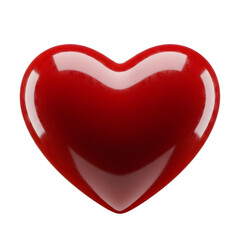 Bright red heart shape