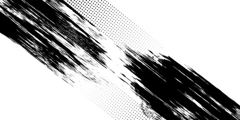Vector striped pattern, grunge stripe seamless background, black and white brush strokes. grungy stripes. EPS 10