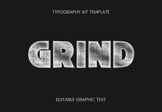 White Rough Metal Scratch Text Effect Metallic Rust Texture Font