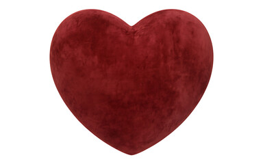 Fototapeta premium Red heart icon isolated on transparent background