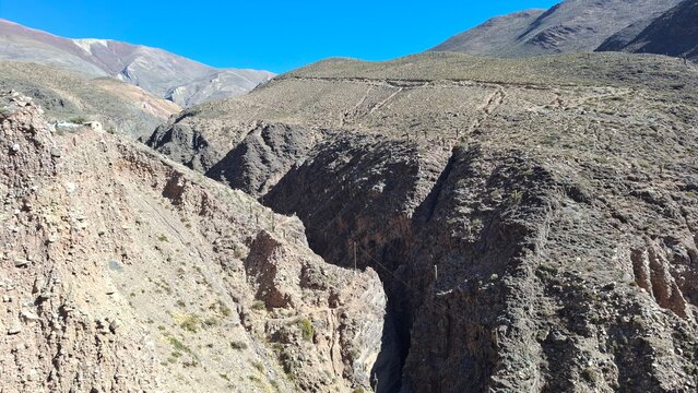 Garganta del Diablo en Tilcara, dentro de la Quebrada de Humahuaca, provincia de Jujuy en Argentina