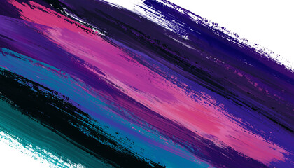 Abstract artistic brush strokes painting on white background
