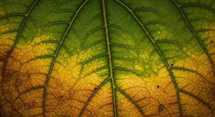 Vibrant Green and Yellow Leaf