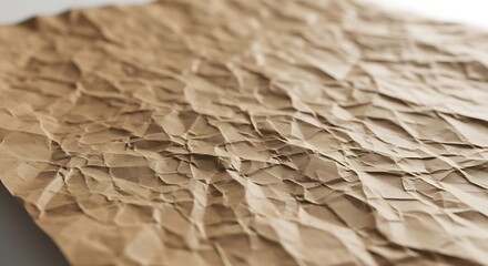 Crumpled brown paper background
