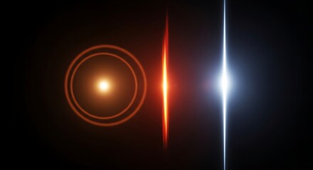 Glowing Light Beams and Orbs