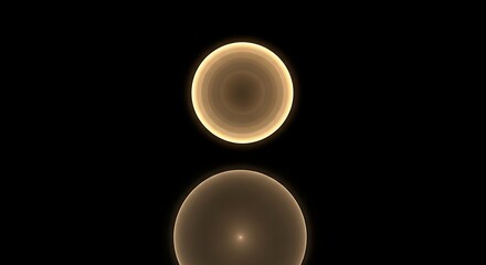 Golden orbs in space