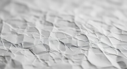Crumpled white paper texture