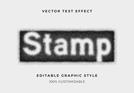 Grain Noise Spray Text Effect