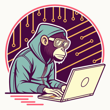 Hacker Monkey Programmer 1