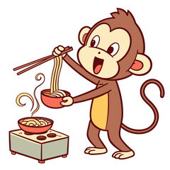 Chef Monkey Kitchen Hustle