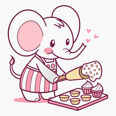 Chef Elephant Pastry Artist