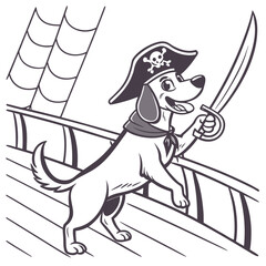 Pirate Dog Captain 1