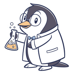 Scientist Penguin Lab Worker 1